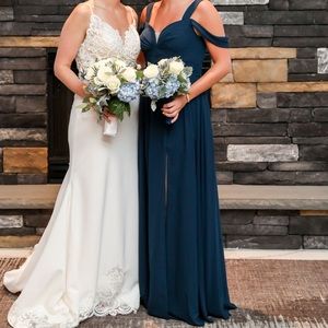 Navy Blue Azazie Gown.